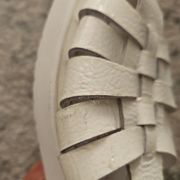 Free People Womens White Finn Fisherman Platform Sandal 37 - Picture 14 of 14